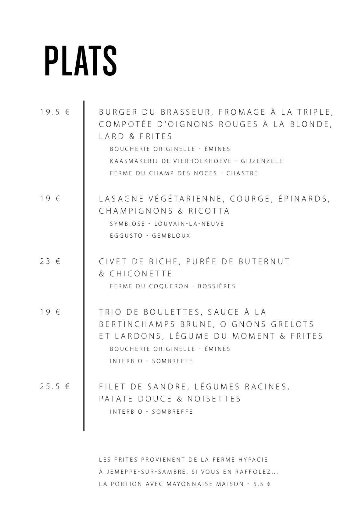 Carte Table Octobre à décembre 202412